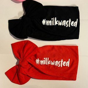 Milk Wasted (#milkwasted) Baby Headband 22 Colors / Fits all Ages!